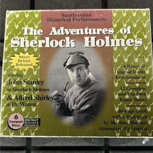 The Adventures of Sherlock Holmes Smithsonian Historical performance 6 CDs